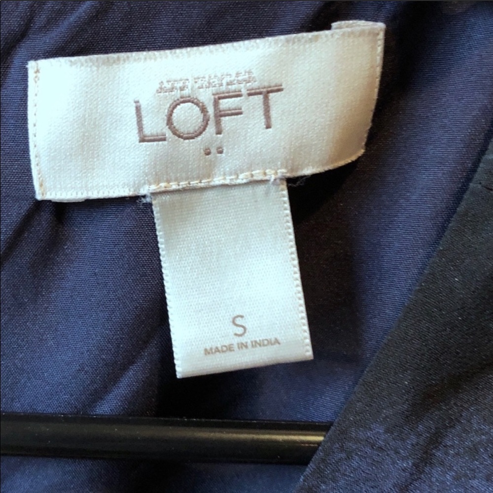 2/$22❤️ Loft Dress in Teal, Blue & Peachy Coral - Picture 7 of 8
